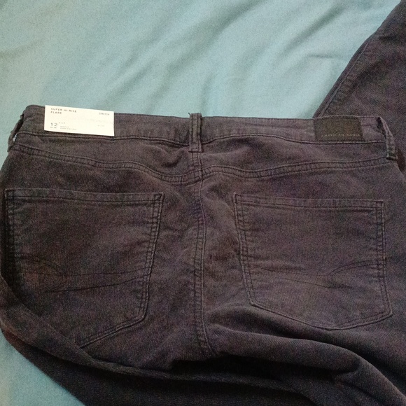 American Eagle Super High Rise Flare Corduroy Pants *New - Picture 7 of 14